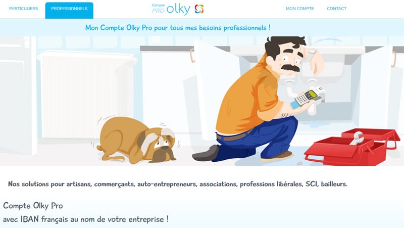 Compte professionnel Olky