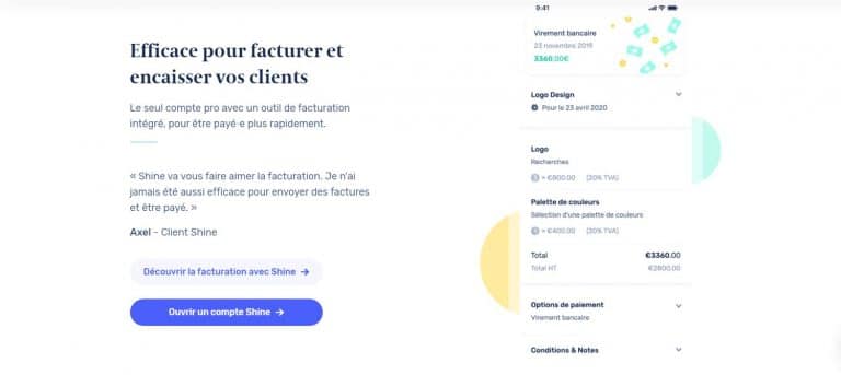 Shine : Les moyens de paiement