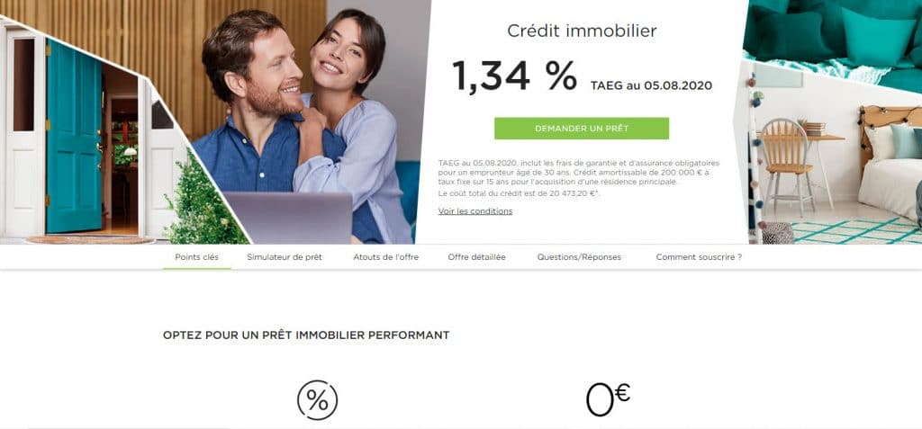 Fortuneo : Le crédit immobilier