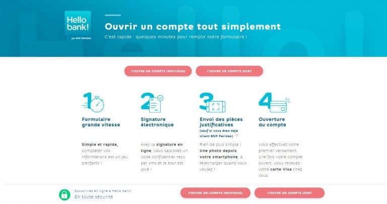 Hello Bank Comment Ouvrir Un Compte Compte Pro