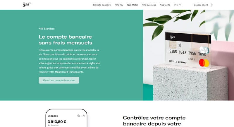 N26 : Les moyens de paiement