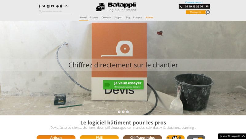 batappli logiciel bâtiment pour les pros