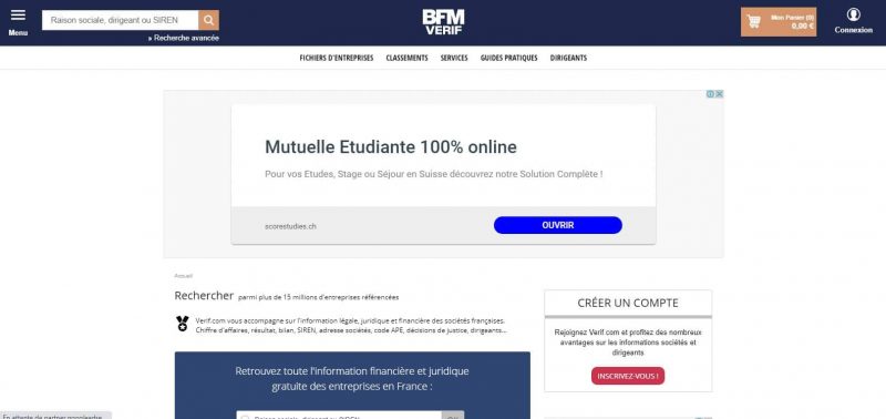 Verif entreprise