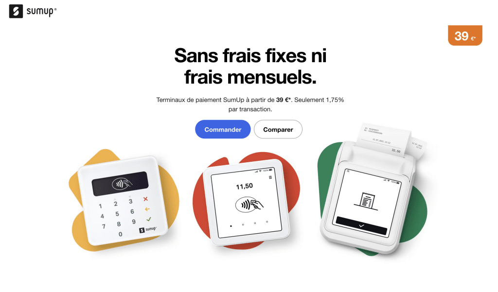 Sumup terminal de paiement