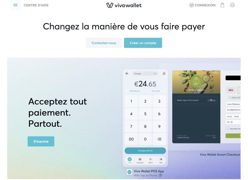 Viva Wallet terminal de paiement