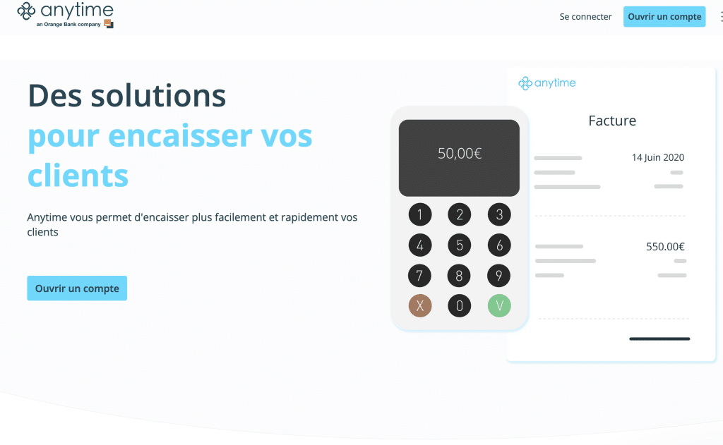 Anytime terminal de paiement