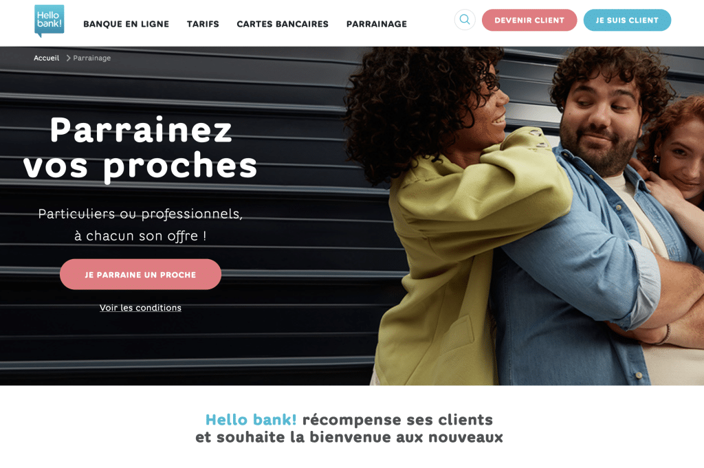 Hello bank! parrainage