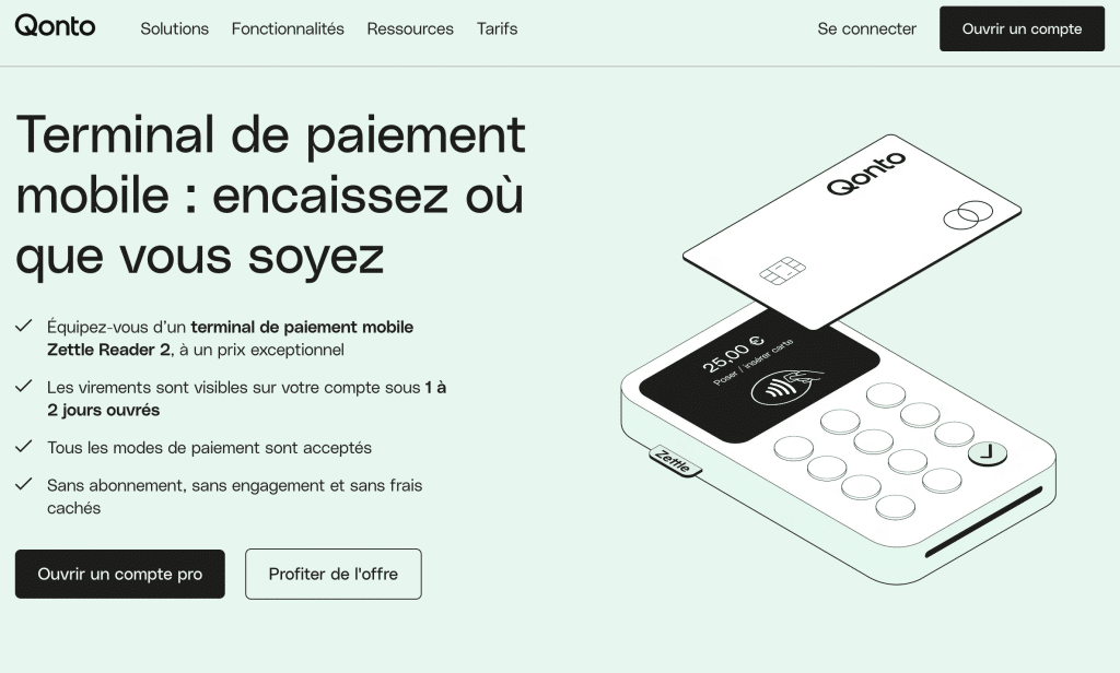 qonto terminal de paiement