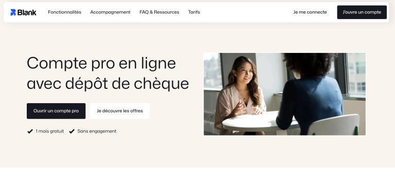 Dépôt de chèques Blank