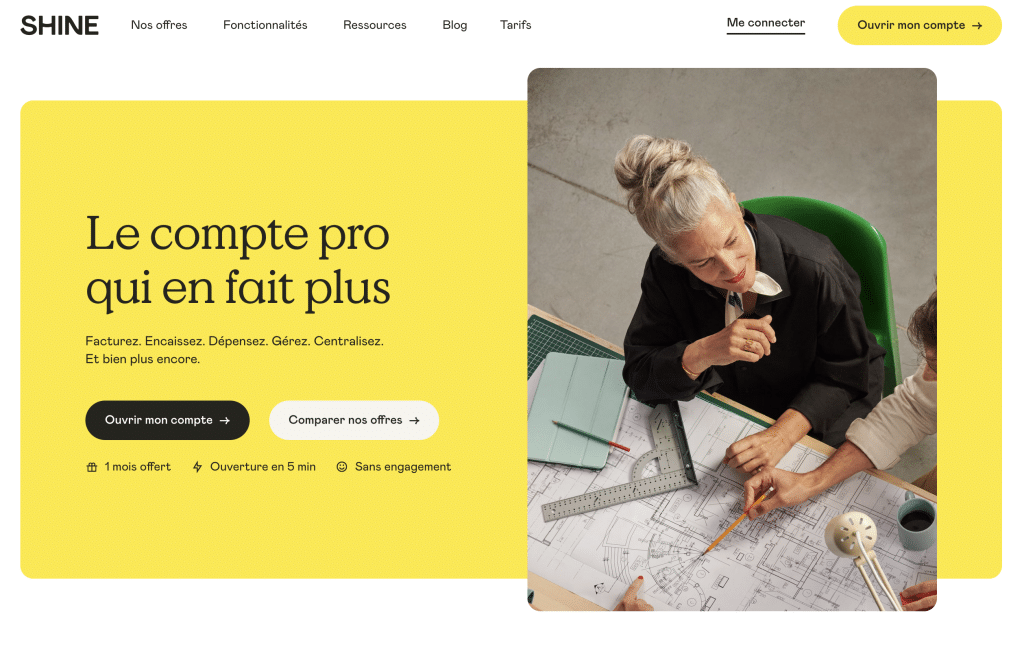 compte pro Shine