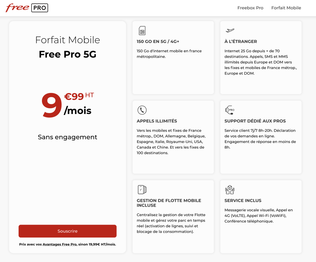Free mobile pro