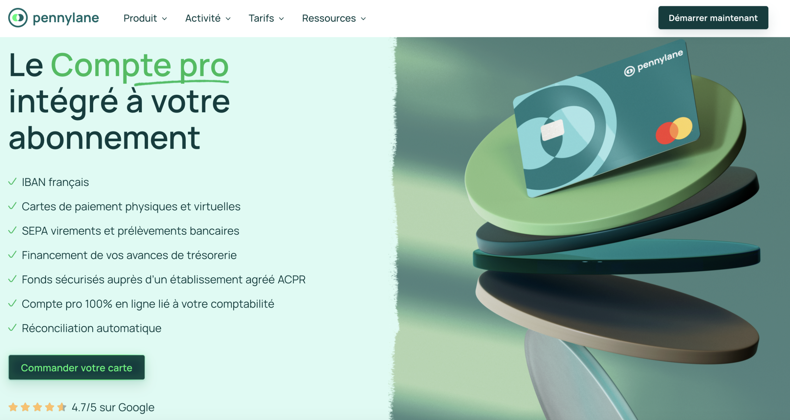 Pennylane compte pro en ligne