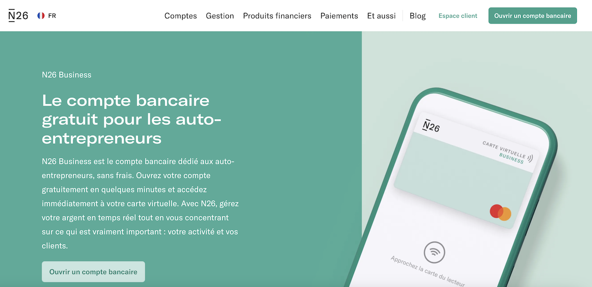 N26 business compte pro en ligne