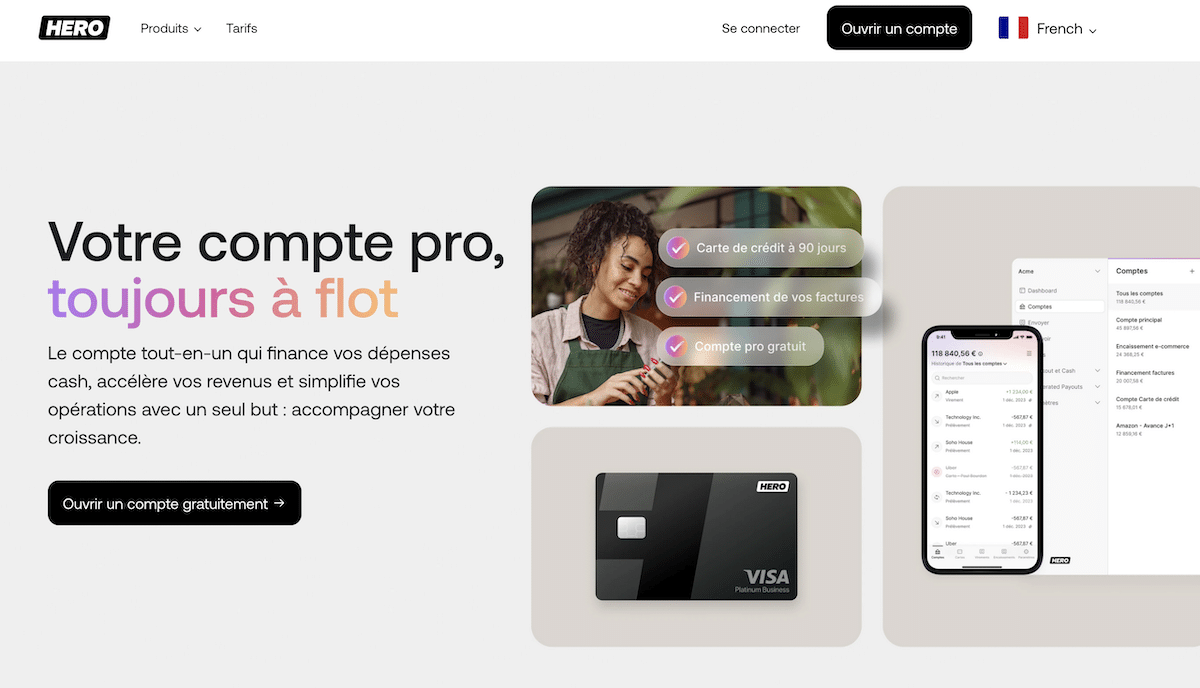 Hero compte pro gratuit